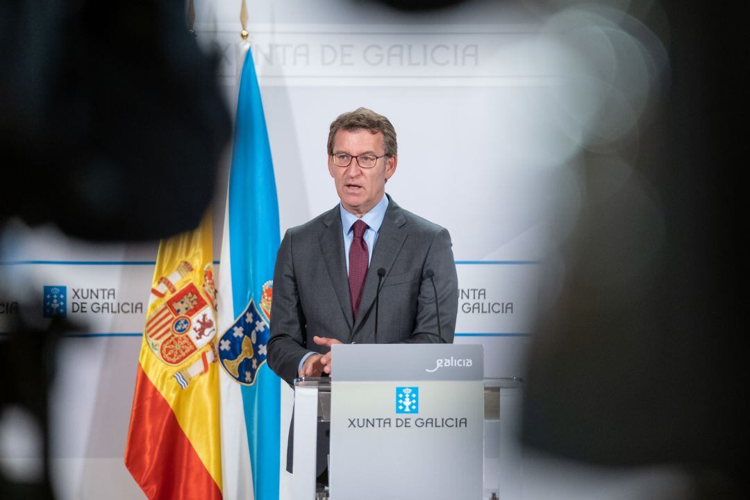 Feijóo en rueda de prensa