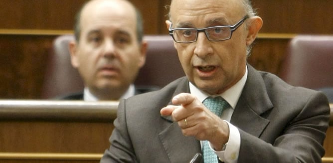 Cristóbal Montoro, durante una comparecencia en el Congreso