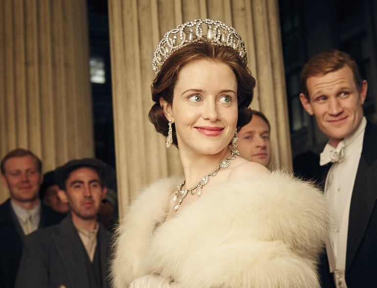 La actriz Claire Foy, como Isabel II, en &#039;The Crown&#039;