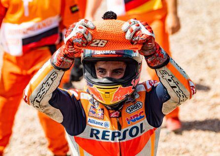 Marc Márquez homenajea a Dani Pedrosa tras la carrera de Sachsenring