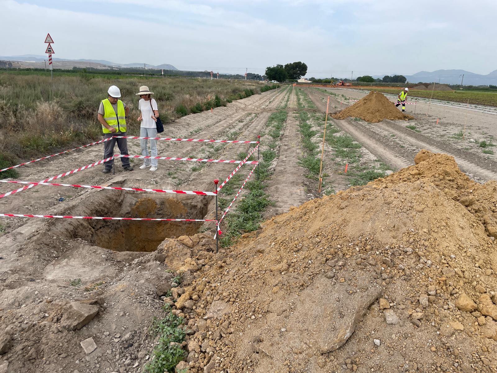 Lugar de las obras del paso a nivel