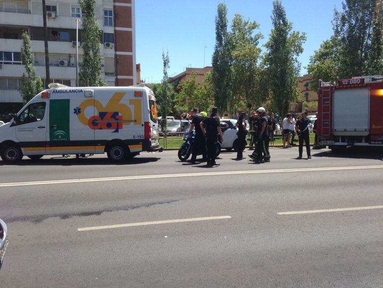 Imagen del lugar del atropello. Avd Carlos III