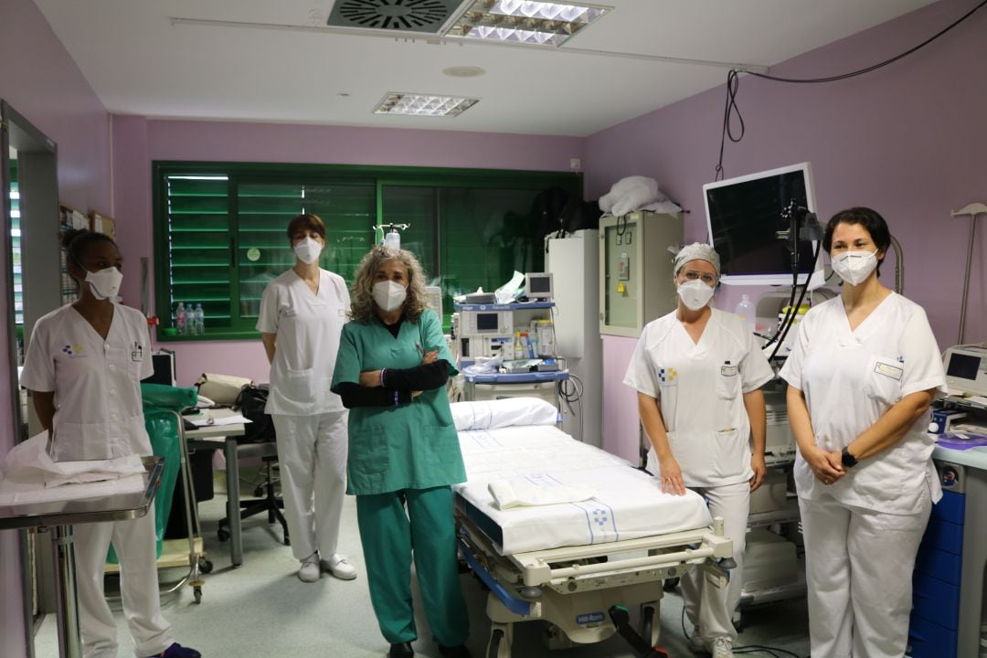 Profesionales de la Unidad de Digestivo del Hospital Doctor José Molina Orosa.