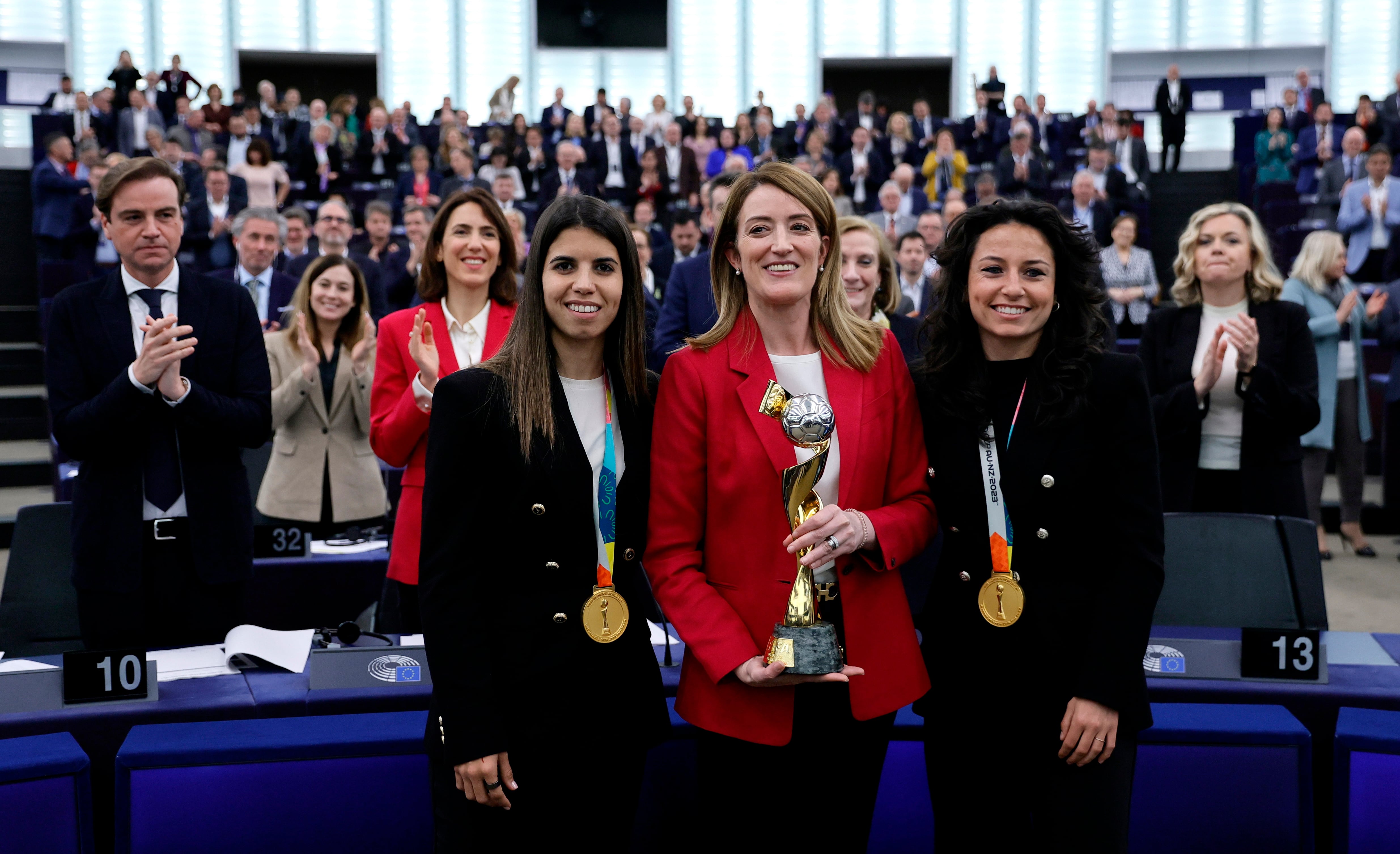 Alba Redondo, ante el Parlamento Europeo