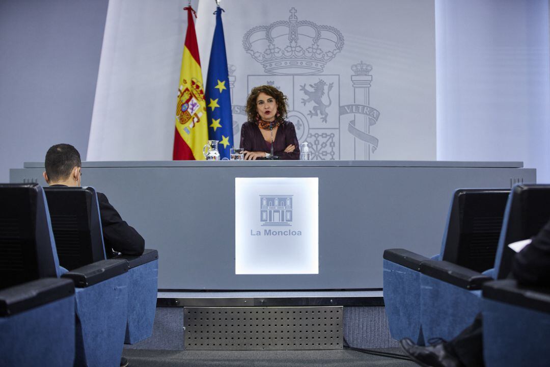 La ministra portavoz y de Hacienda, María Jesús Montero.