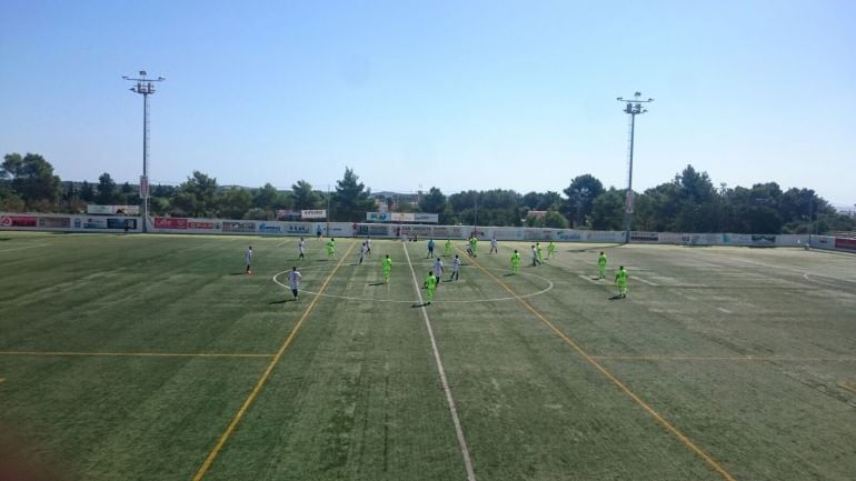 Imagen de un partido de la Peña esta temporada