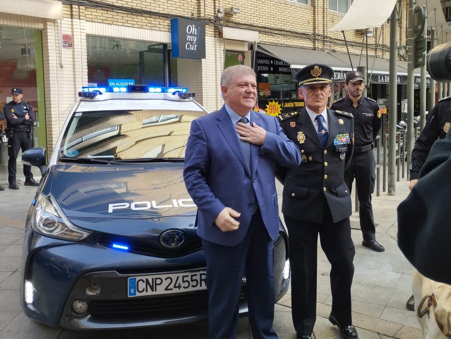 José Vélez este miércoles en la presentación de la campaña &#039;Comercio Seguro&#039;