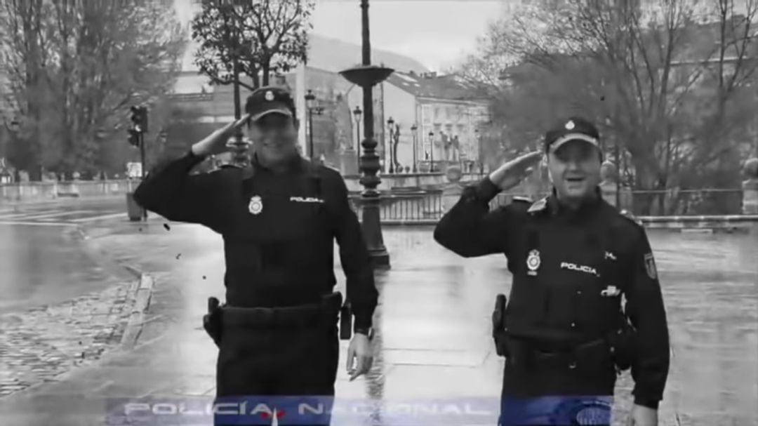 Imagen del vídeo realizado por la Policía Nacional de Burgos