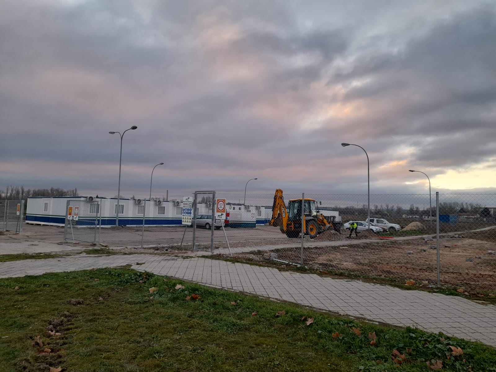 Imagen del inicio en 2023 de las obras del futuro hospital de Aranda