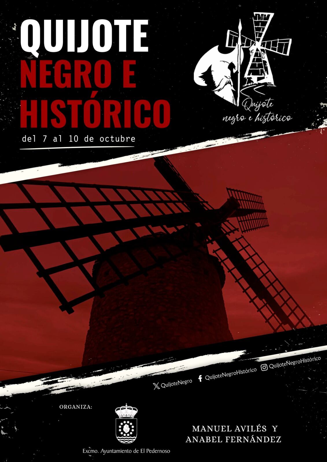 Cartel de &#039;Quijote negro e histórico&#039;