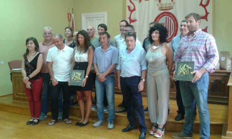 Participantes y ganadores del concurso de recetas de pocha de Sangüesa