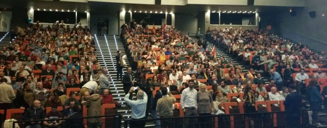 Acto público celebrado y organizado por VOX Jaén en el Teatro Infanta Leonor de la capital.