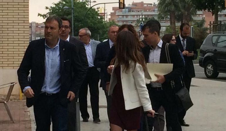 L&#039;alcalde de les Borges del Camp, Joaquim Calatayud, arribant als jutjats de Reus aquest dimecres