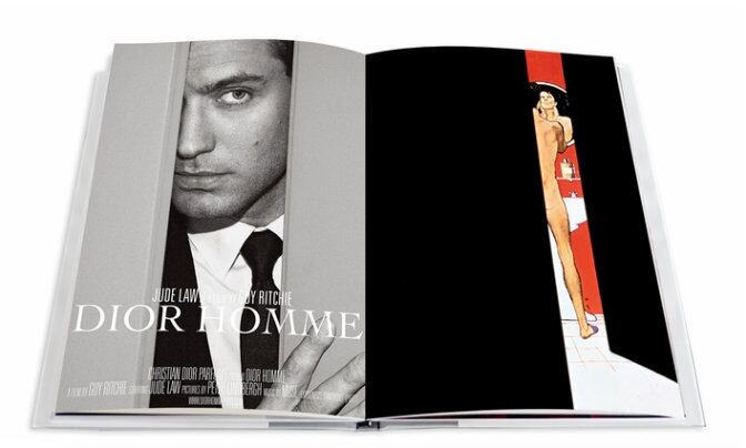 Jude Law en el interior del nuevo libro de Dior