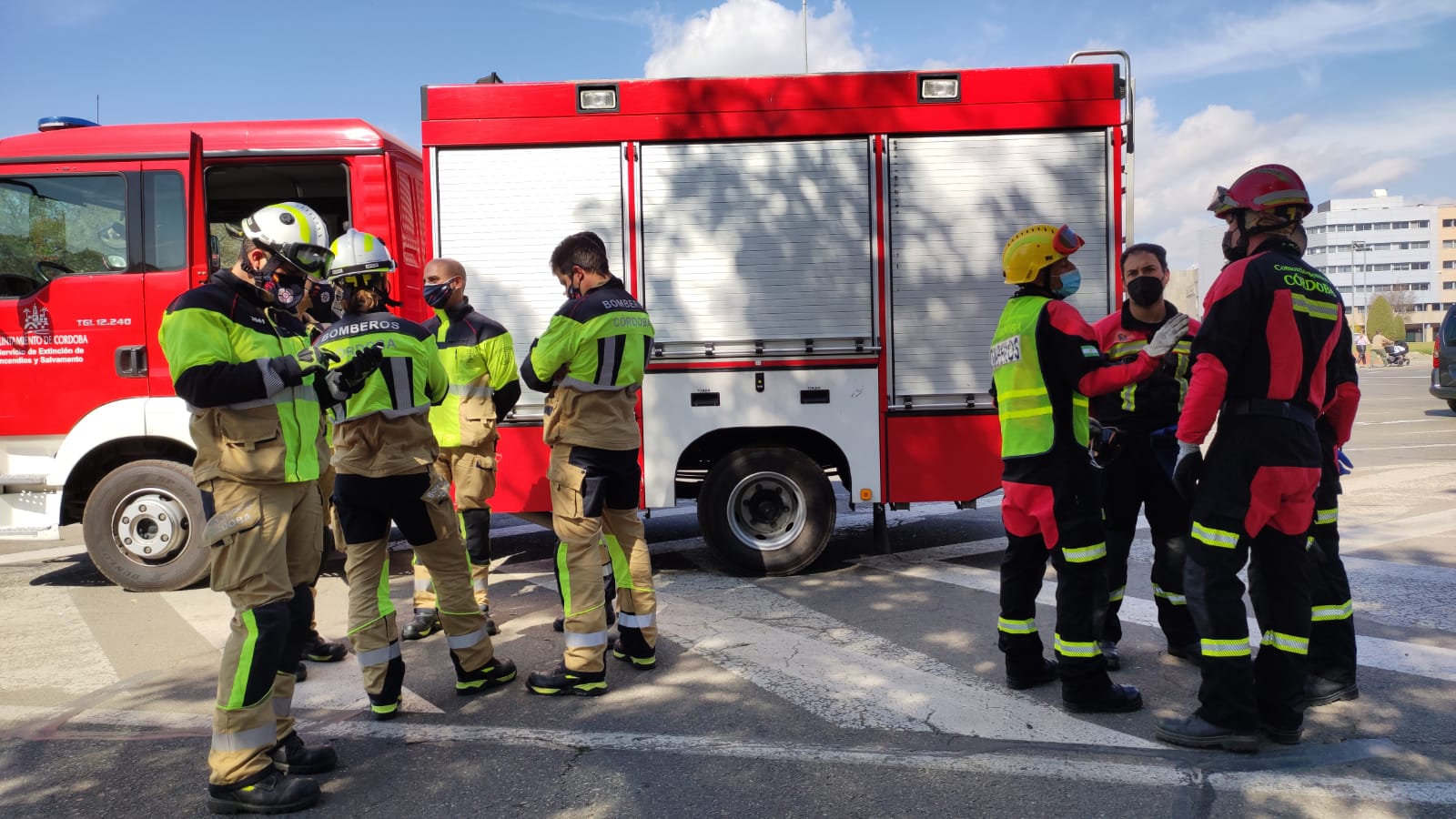 Bomberos del Consorcio Provincial de Extinción de Incendios de la Diputación de Córdoba