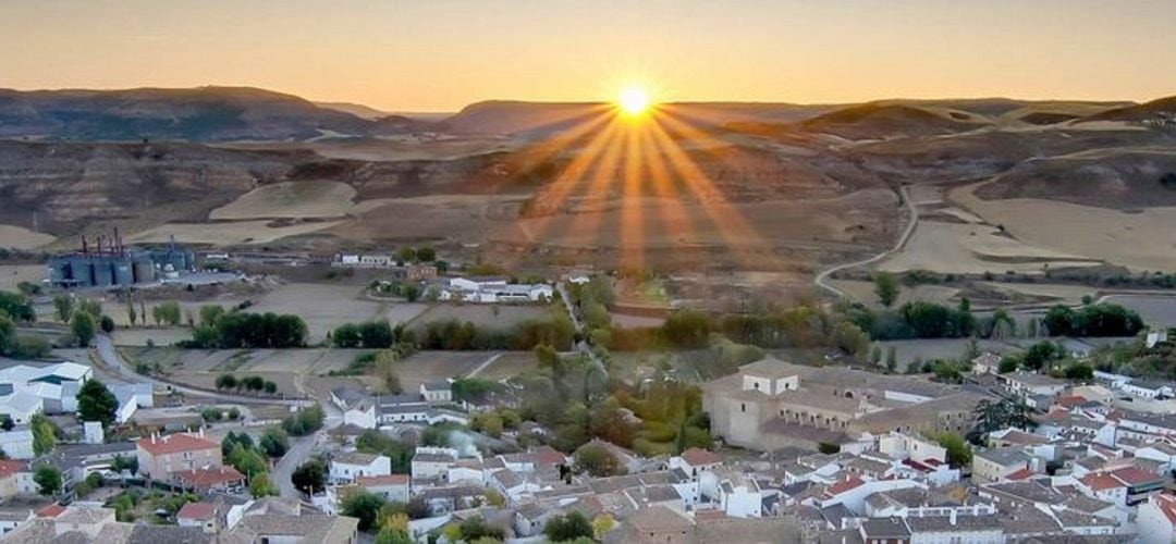 Vista panorámica de la ciudad de Huete (Cuenca).