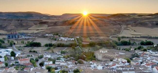 Vista panorámica de la ciudad de Huete (Cuenca).