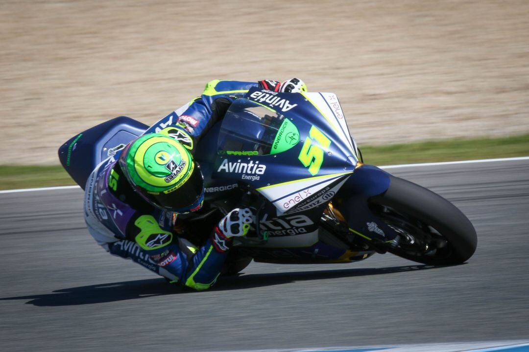 Eric Granado el primer día de entrenamiento en el Circuito de Jerez