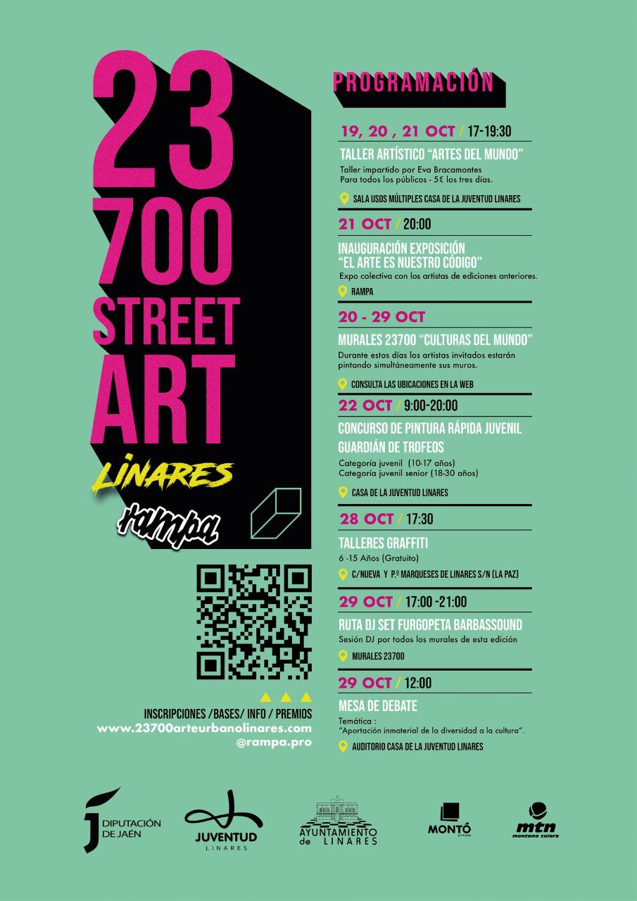 Festival 23700 de arte urbano. Linares 2022
