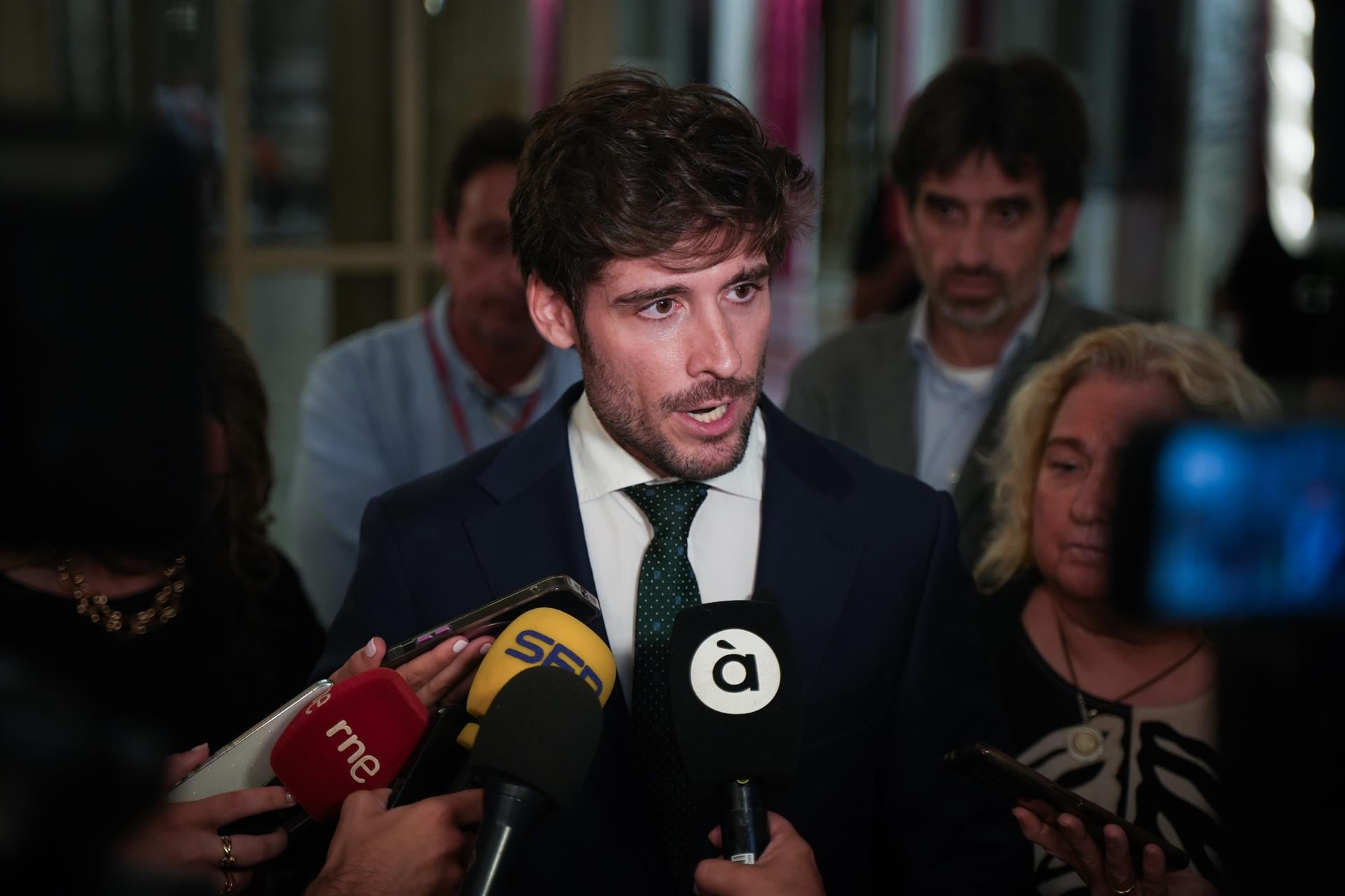 El portavoz del PP en el Ayuntamiento de Valencia, Juan Carlos Caballero, en el Ayuntamiento de València en imagen de archivo