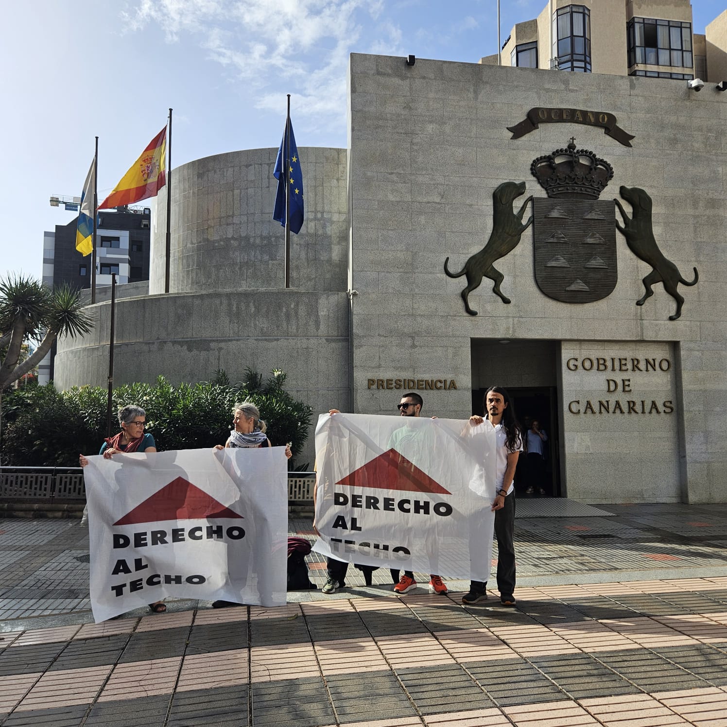 La plataforma Derecho al Techo denuncia el posible desahucio de una familia en Ingenio con seis menores de edad