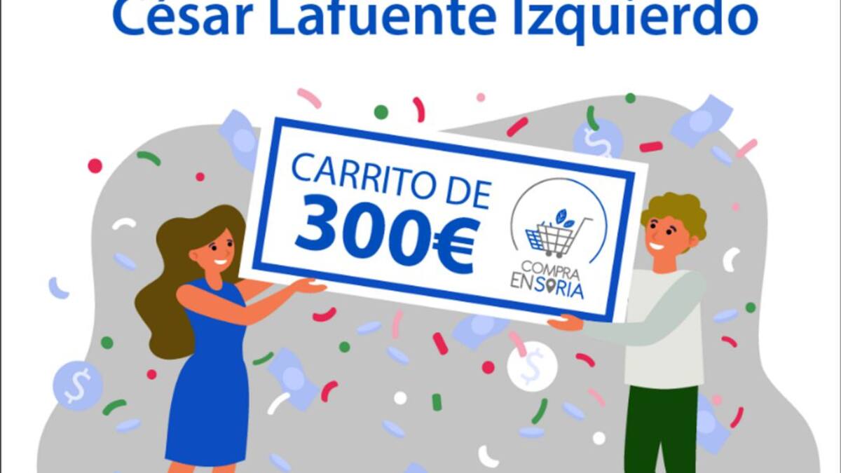 Cesar Lafuente Izquierdo, ganador del premio de 300 euros en productos de Compraensoria.com