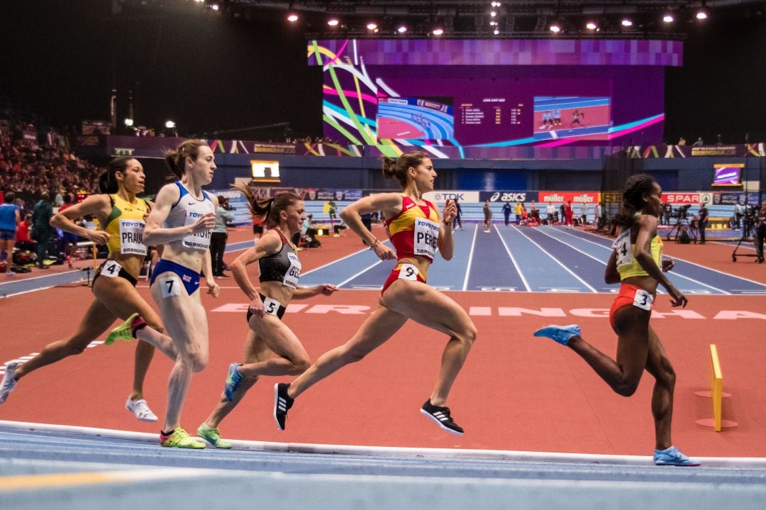 Marta Pérez en competición durante la pasada temporada.