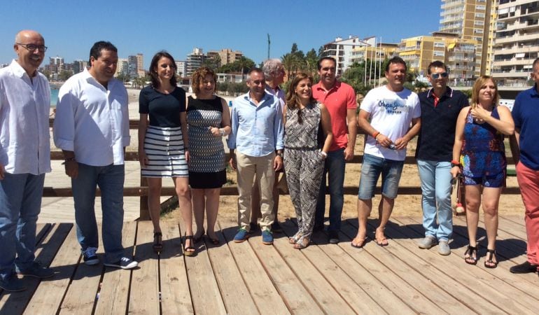 La presidenta del PPCV, Isabel Bonig, tras la reunión este domingo en Benicàssim de la Junta Directiva del PP de Castellón, a la que han asistido, entre otros, la vicesecretaria de Estudios y Programas del PP, Andrea Levy, y el presidente del PP de la pro