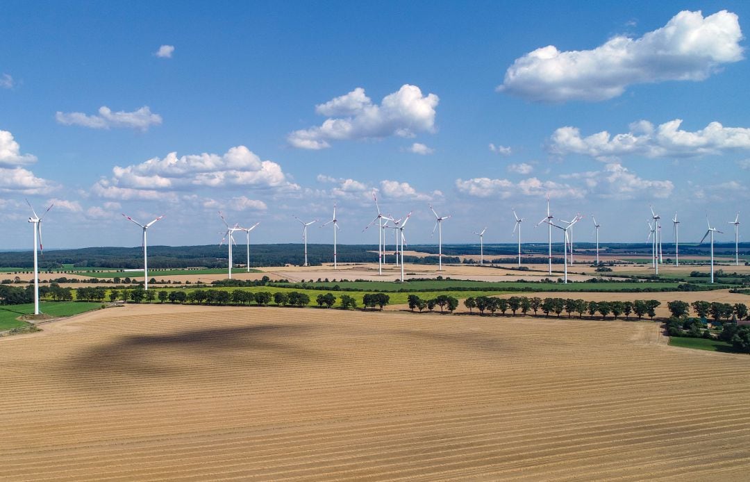 Aerogeneradores en Alemania, el país europeo que más energía eólica produce.