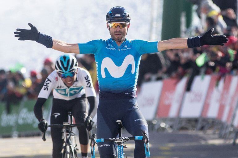 Alejandro Valverde, uno de los grandes favoritos a la victoria en La Alfaguara