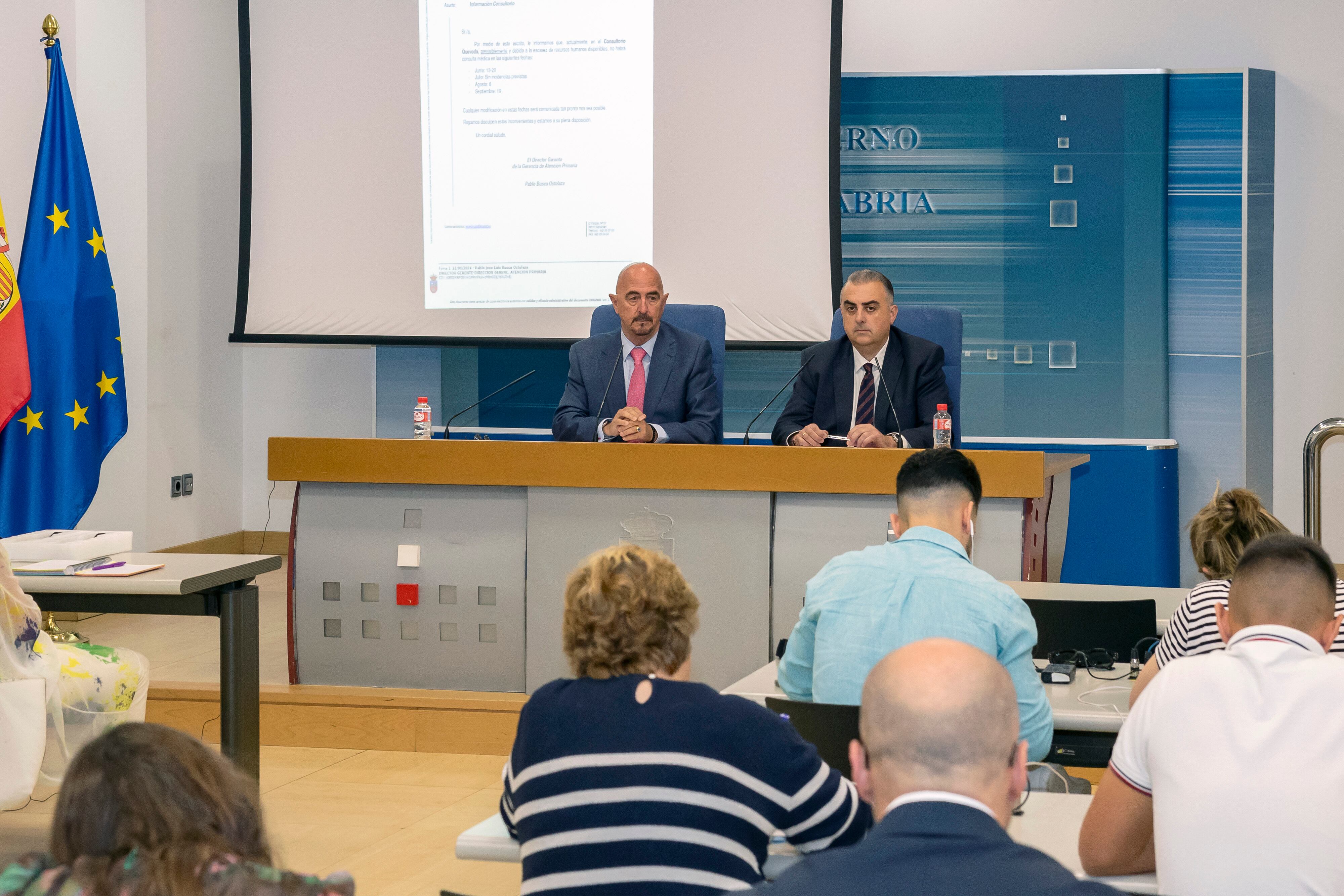 10:00 horas. Sala de Prensa del Gobierno

Los consejeros de Fomento, Ordenación del Territorio y Medio Ambiente, Roberto Media, y de Salud, César Pascual, informan en rueda de prensa sobre consultorios rurales.
