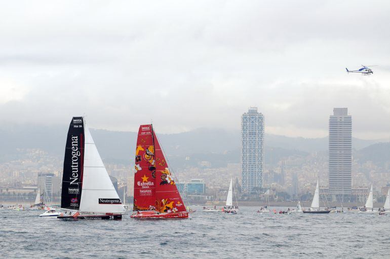La sortida de la Barcelona World Race del 2011