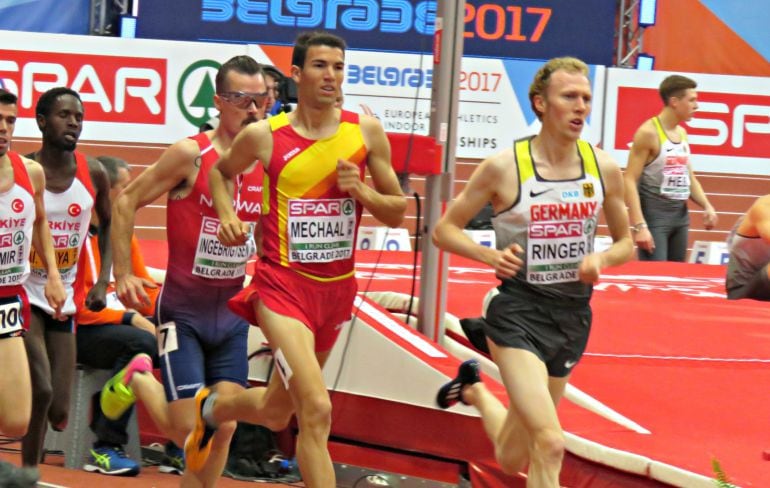 Mechaal, detrás del alemán Ringer en la pista de Belgrado