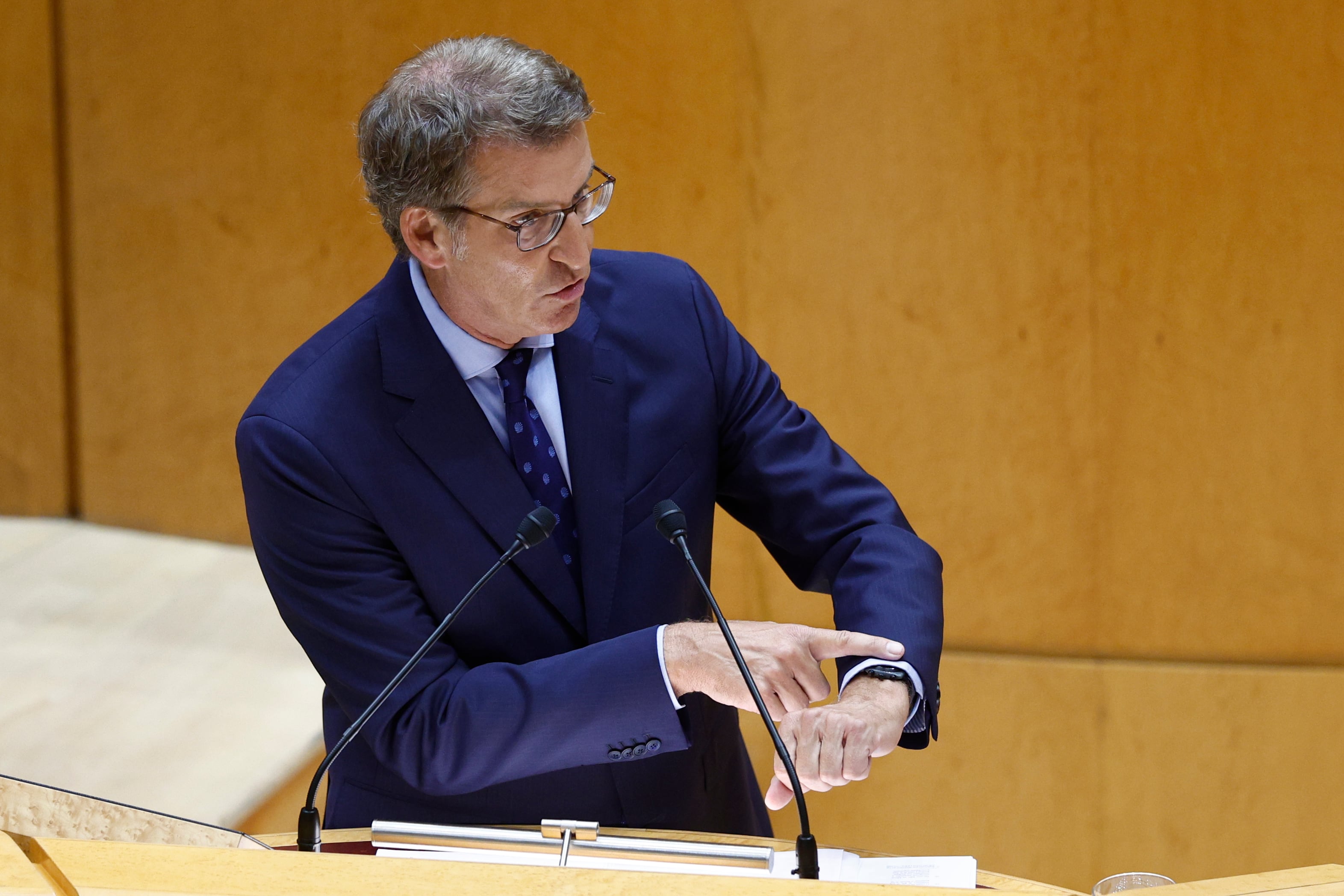 El líder del PP, Alberto Núñez Feijóo, en una foto de archivo.