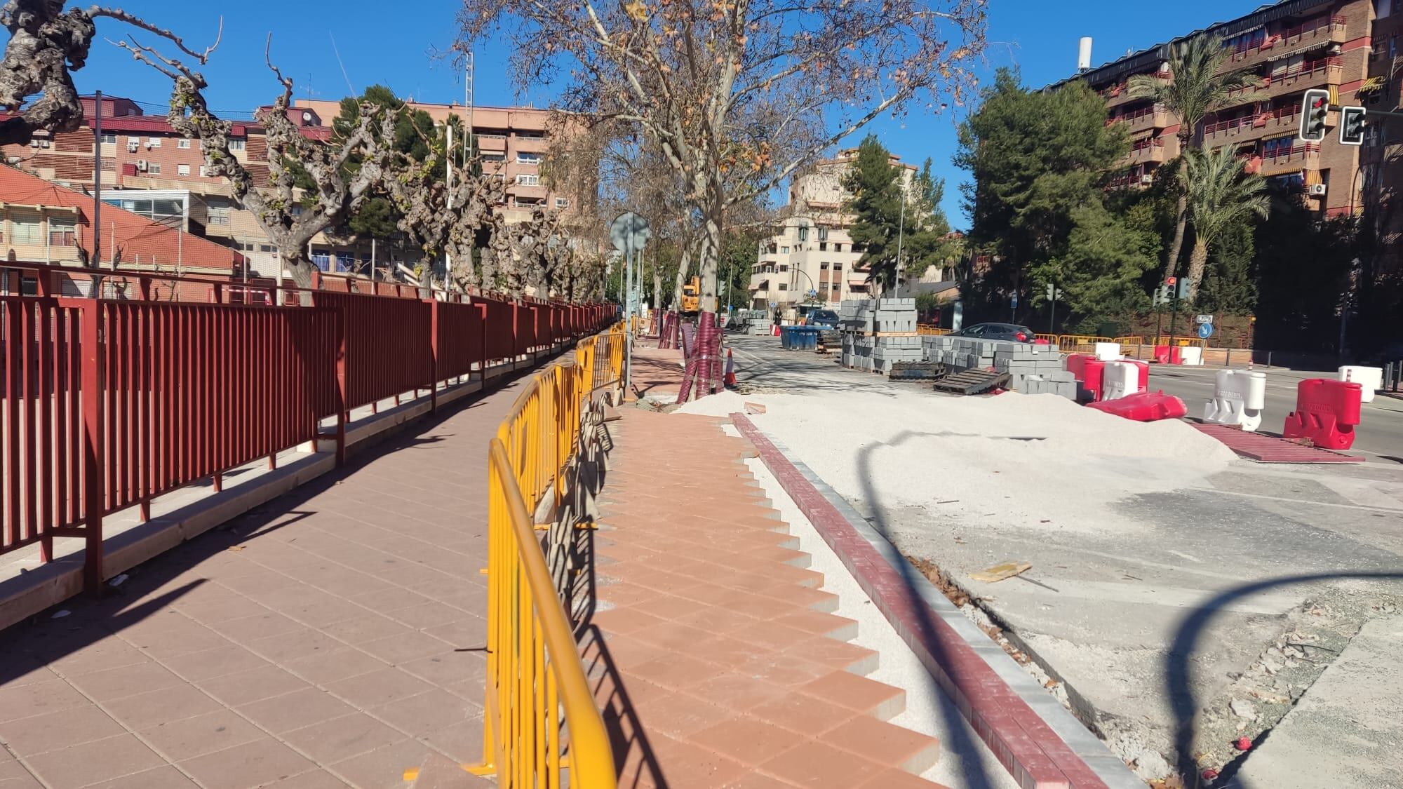 Obras de movilidad en la ciudad de Murcia