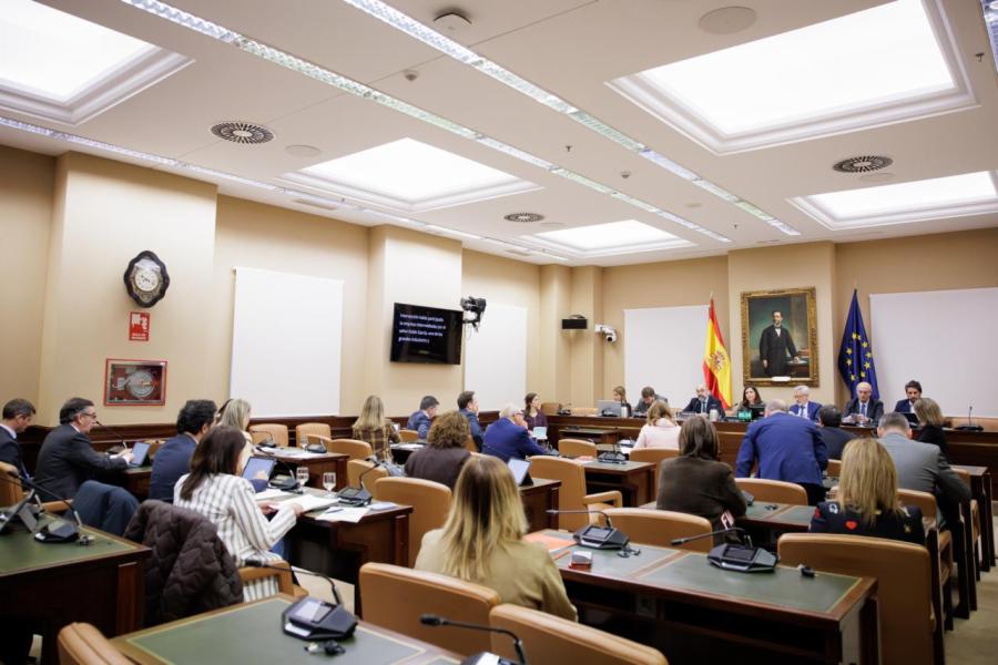 El presidente de Adif, Pedro Marco de la Peña, comparece en la Comisión de Transportes y Movilidad Sostenible del Congreso de los Diputados tras el accidente de Adamuz