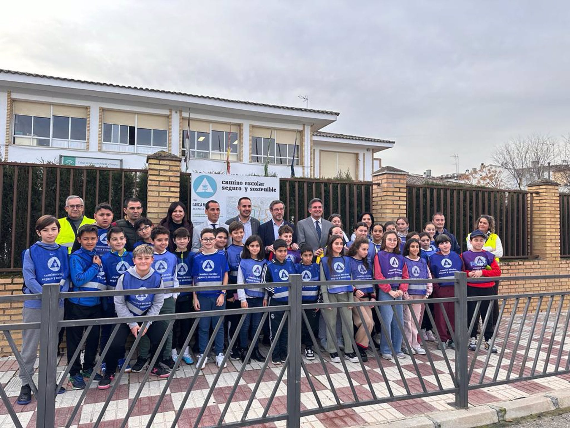 Inauguración del camino escolar seguro y sostenible del colegio García Morente