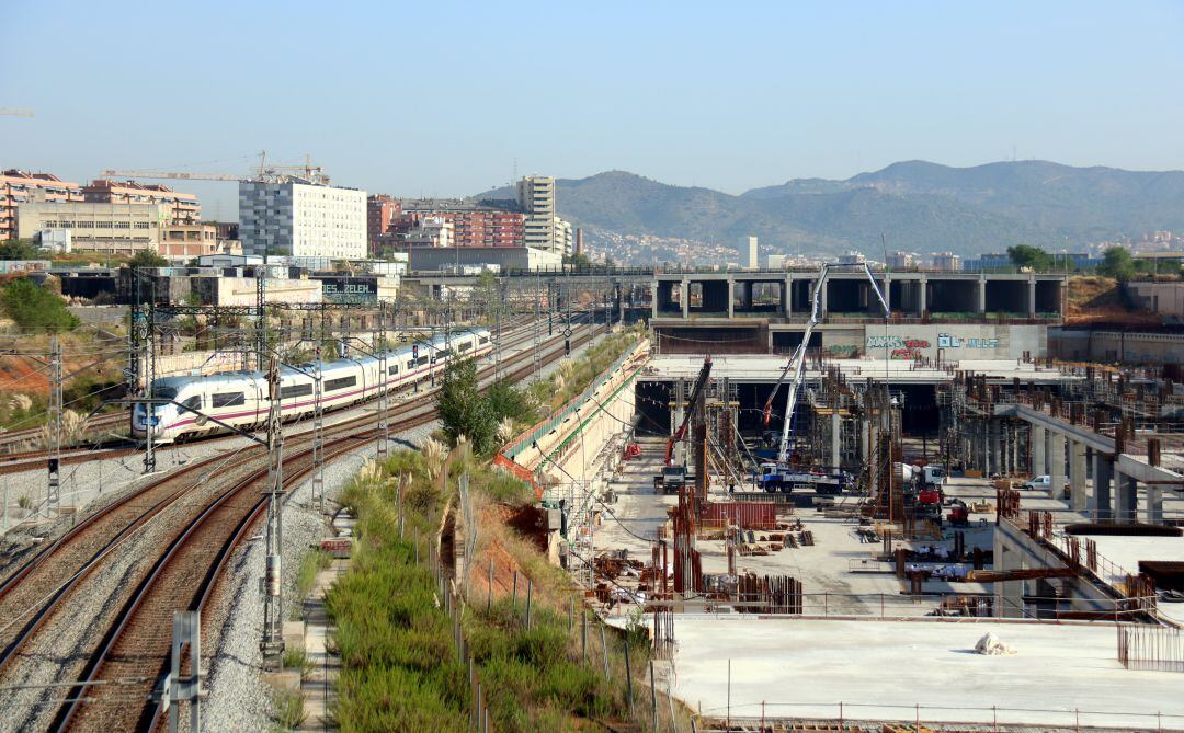 Imatge d'arxiu de les obres de La Sagrera, corresponent a setembre de 2019