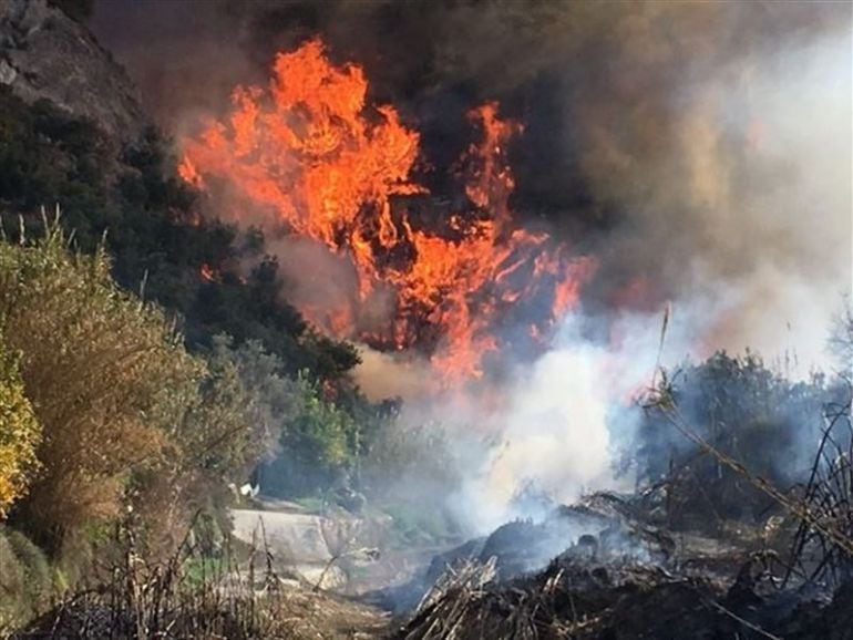 Incendio de Los Guájares