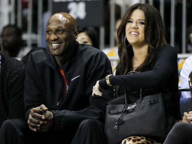 Lamar Odom y su exmujer, Khloe Kardashian, en una imagen de archivo