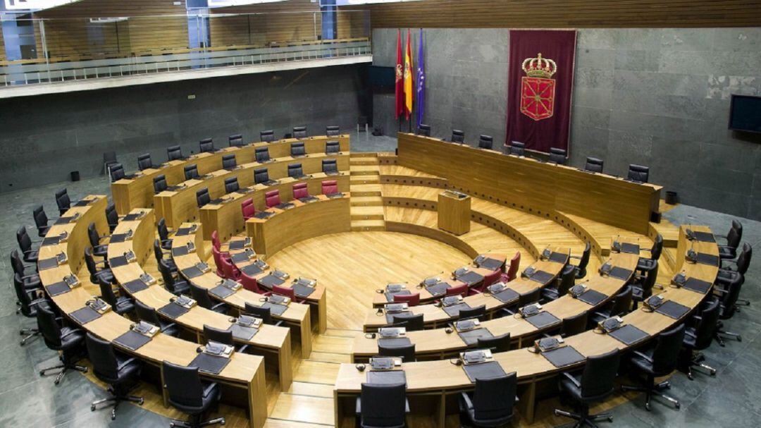 Imagen del interior del Parlamento de Navarra.