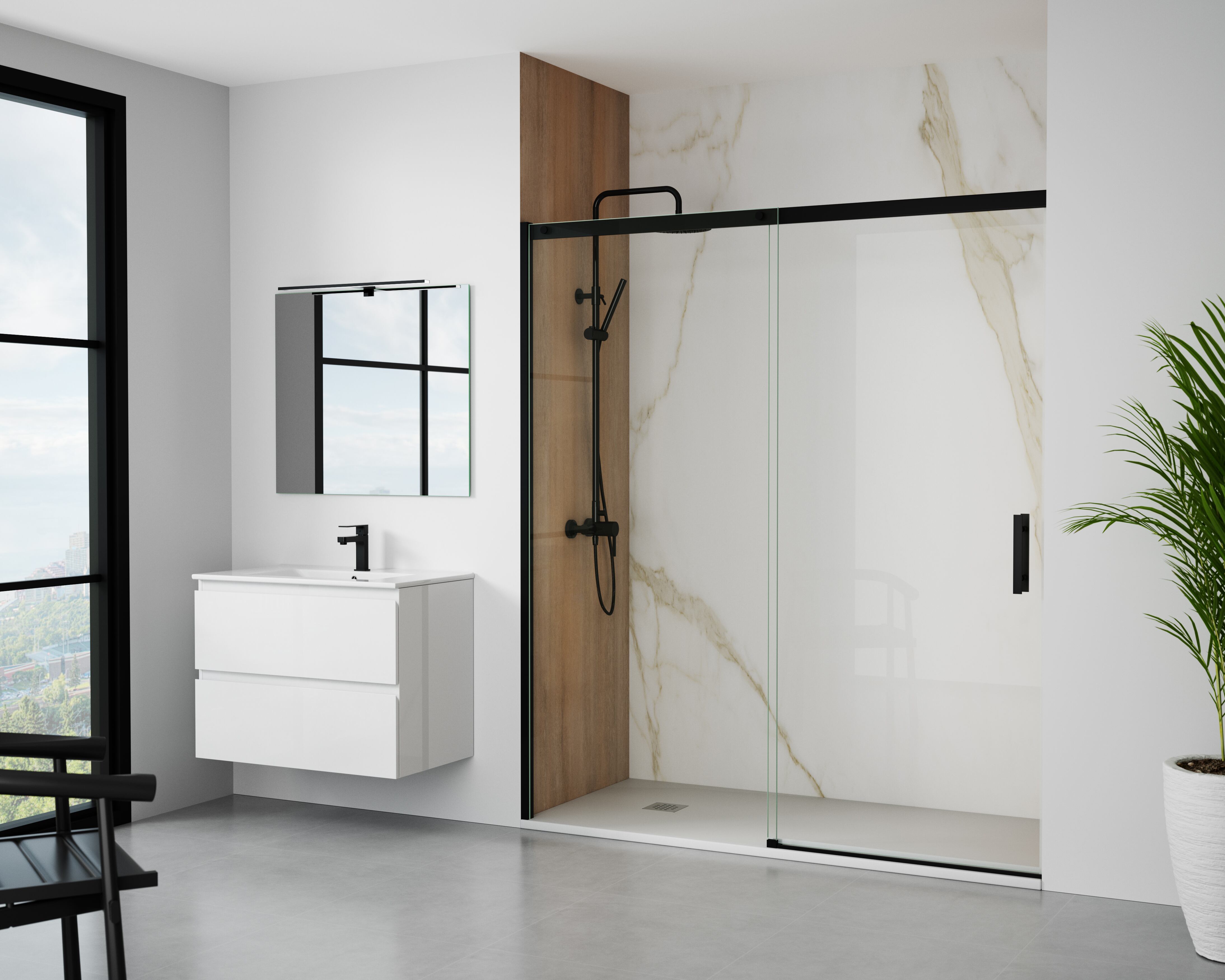 Un cuarto de baño tras el cambio de bañera por ducha