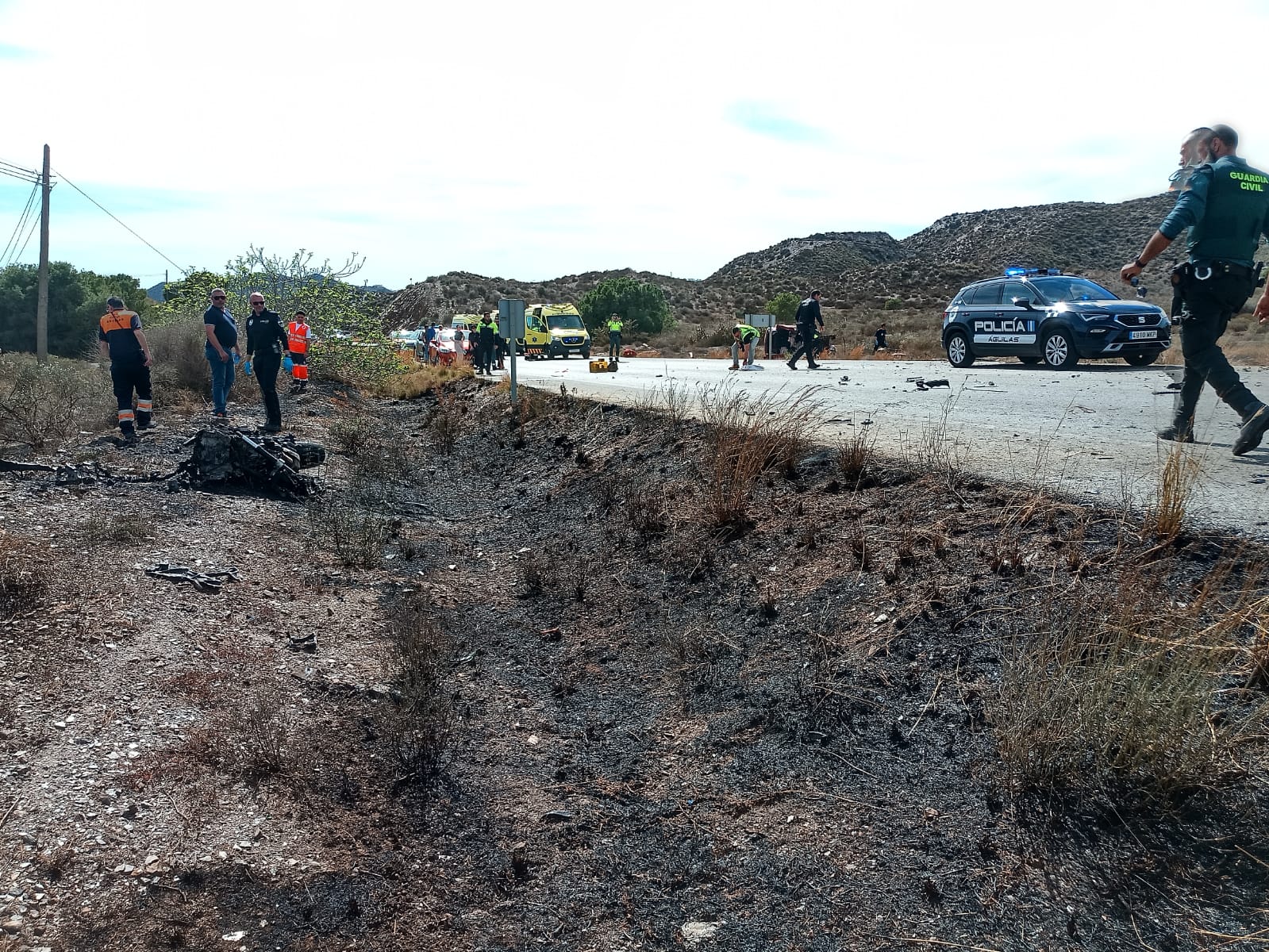 Accidente en Calabardina