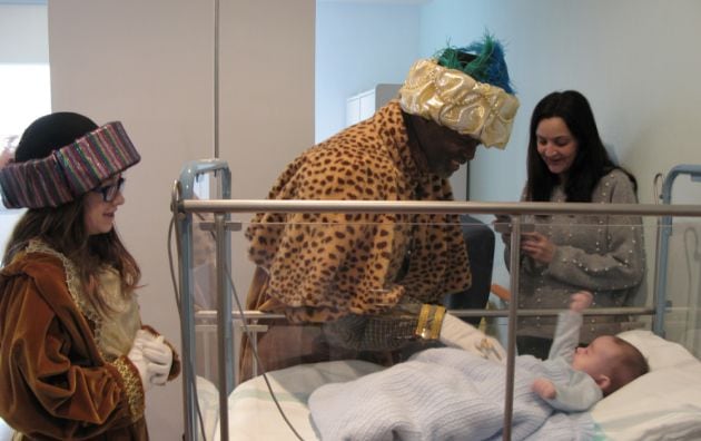 Los más pequeños entre los pequeños también han recibido la visita real