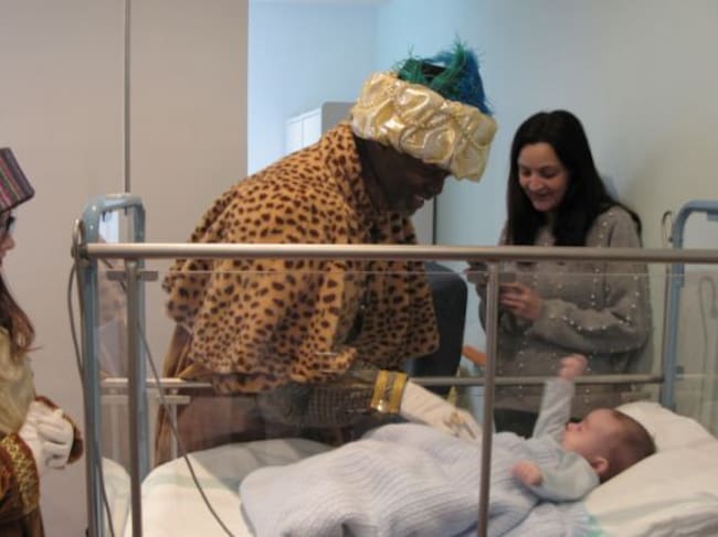 Los más pequeños entre los pequeños también han recibido la visita real