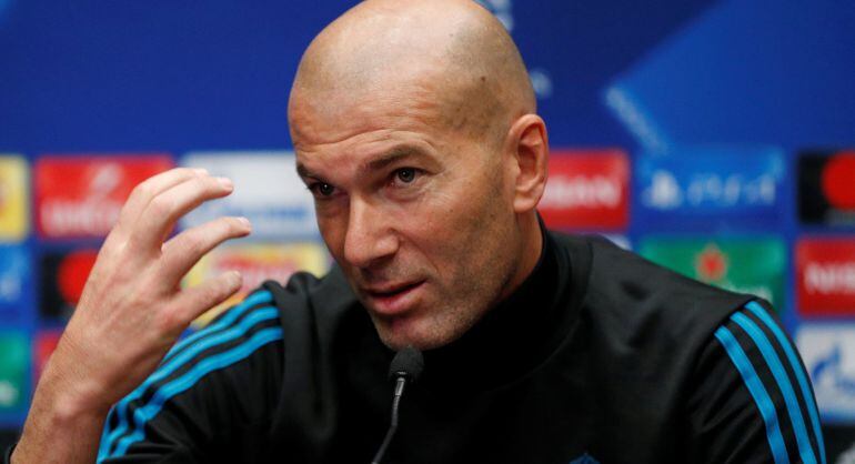 Zinedine Zidane, en la sala de prensa del estadio de Wembley.