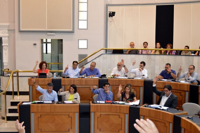 Votación unánime de la moción socialista en el pleno de la Diputación de Alicante 