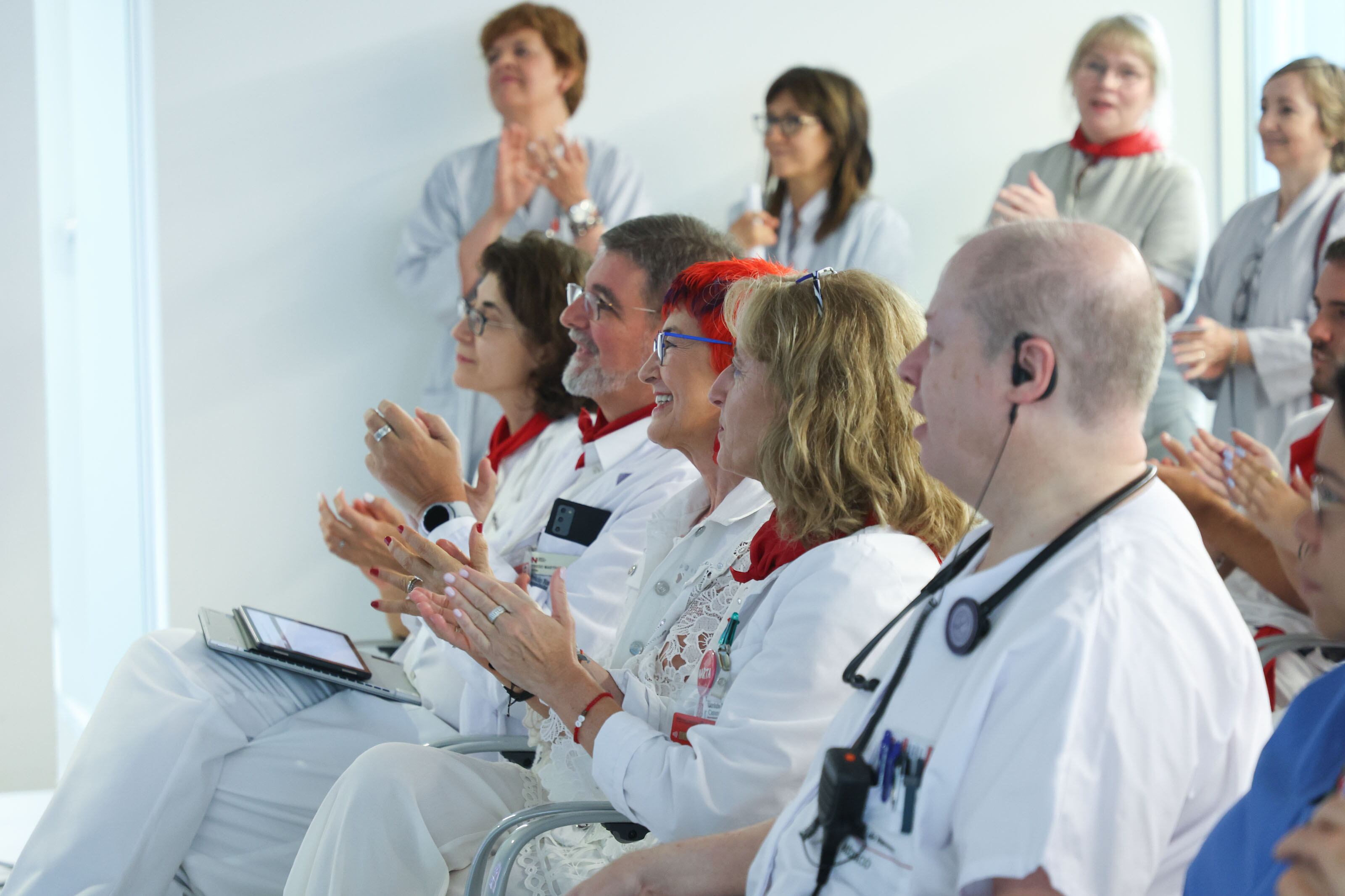 Responsables sanitarios de Navarra en San Fermín