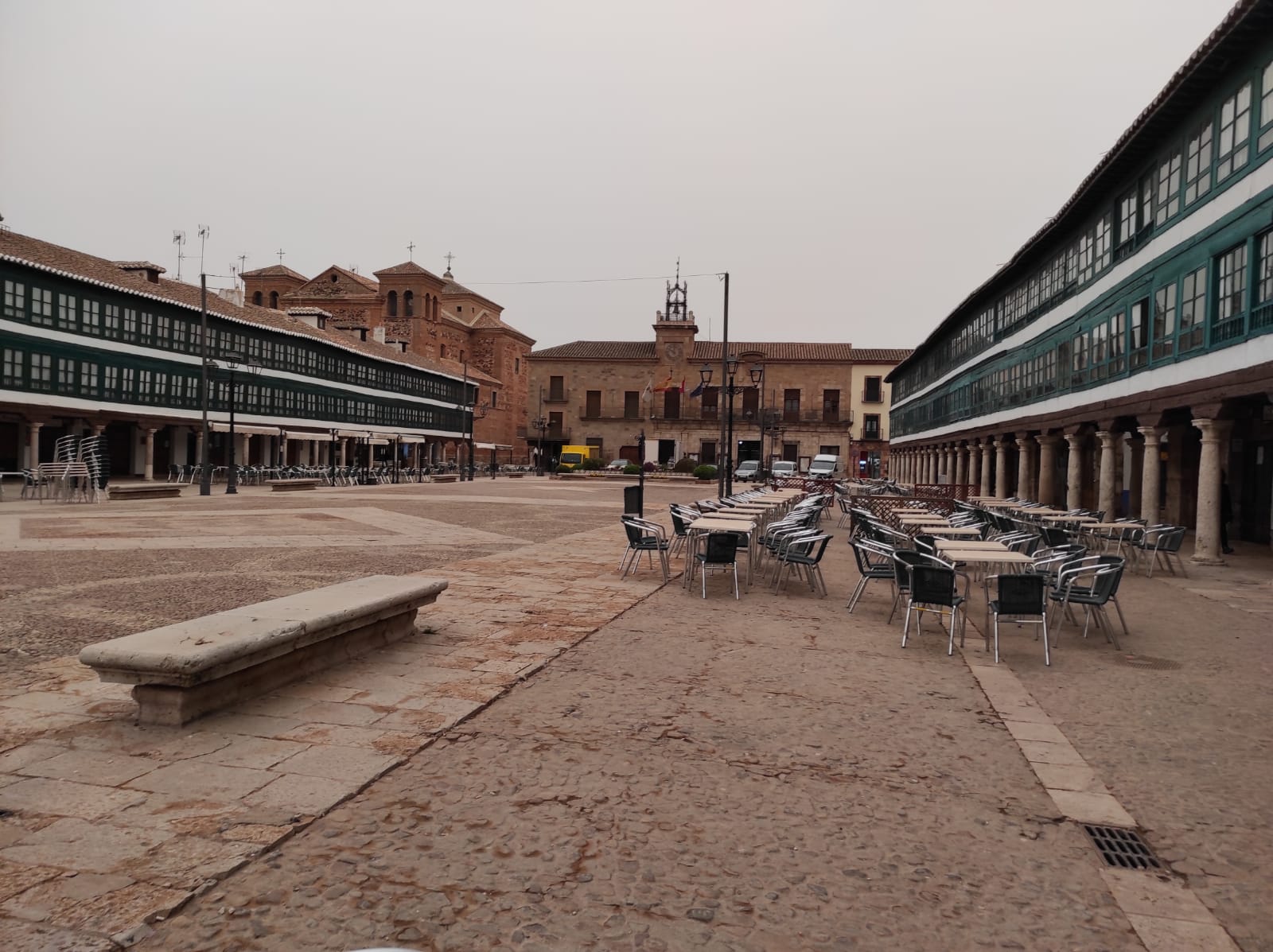 Plaza Mayor de Almagro este lunes 21 de marzo