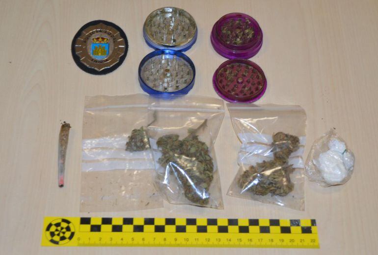 En la imagen la droga incautada